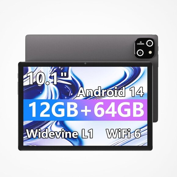 Android 14 Tablet 10.1 inch Octa-Core Processor 64GB Expandable with SD Wifi - Picture 3 of 9